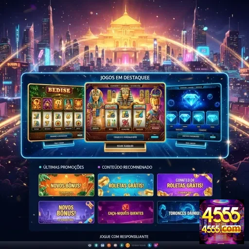 Ilustração de Explore os Slots e Serviços VIP no 4555