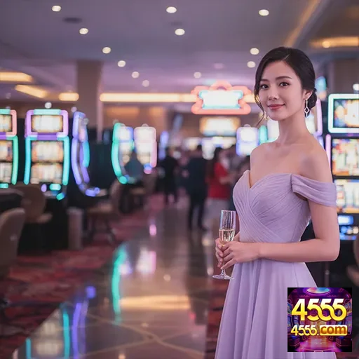 Ilustração de Explore os Slots e Serviços VIP no 4555